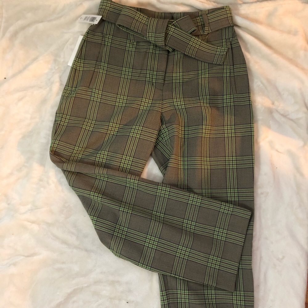 🎉💚NWT Wilfred Front Tie Check Pants💚🎉